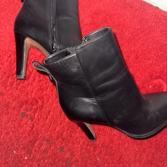 Coach Black Leather Ankle Booties - Picture 2 of 4